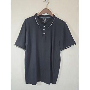 Michael‎ Brandon Essentials Men's Size XL and Black  Short Sleeve Polo Tee
